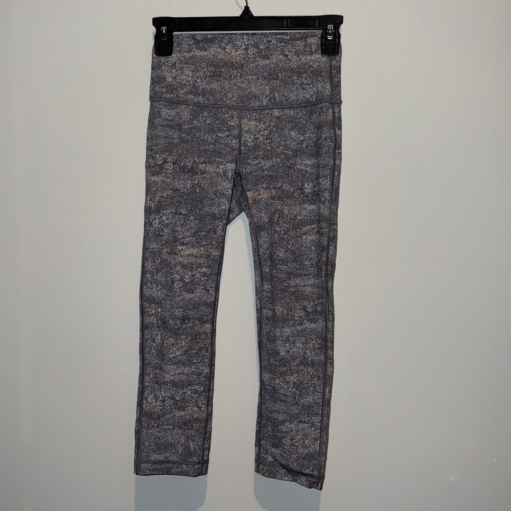 lululemon athletica Gray Patterned Leggings